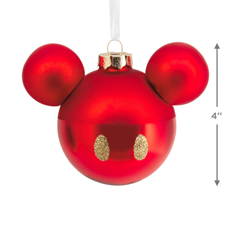 Mickey Mouse Blown Glass Ornament