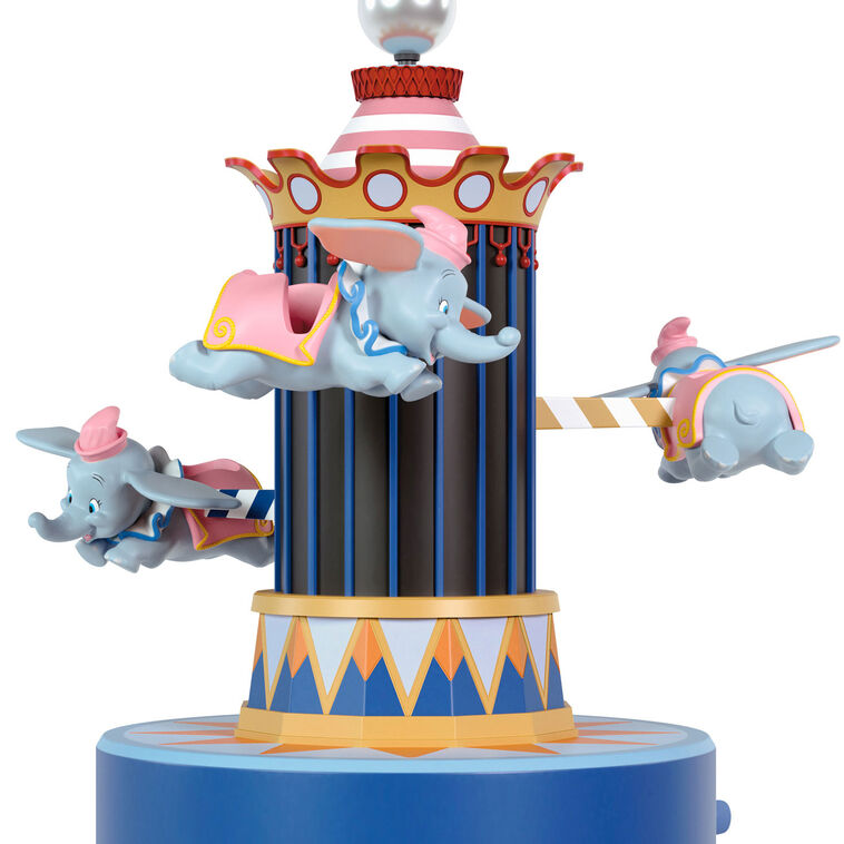 Disney Parks Memories 70 Years of Disneyland Dumbo the Flying Elephant Musical Ornament With Light and Motion