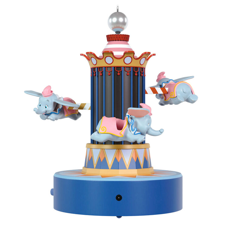 Disney Parks Memories 70 Years of Disneyland Dumbo the Flying Elephant Musical Ornament With Light and Motion