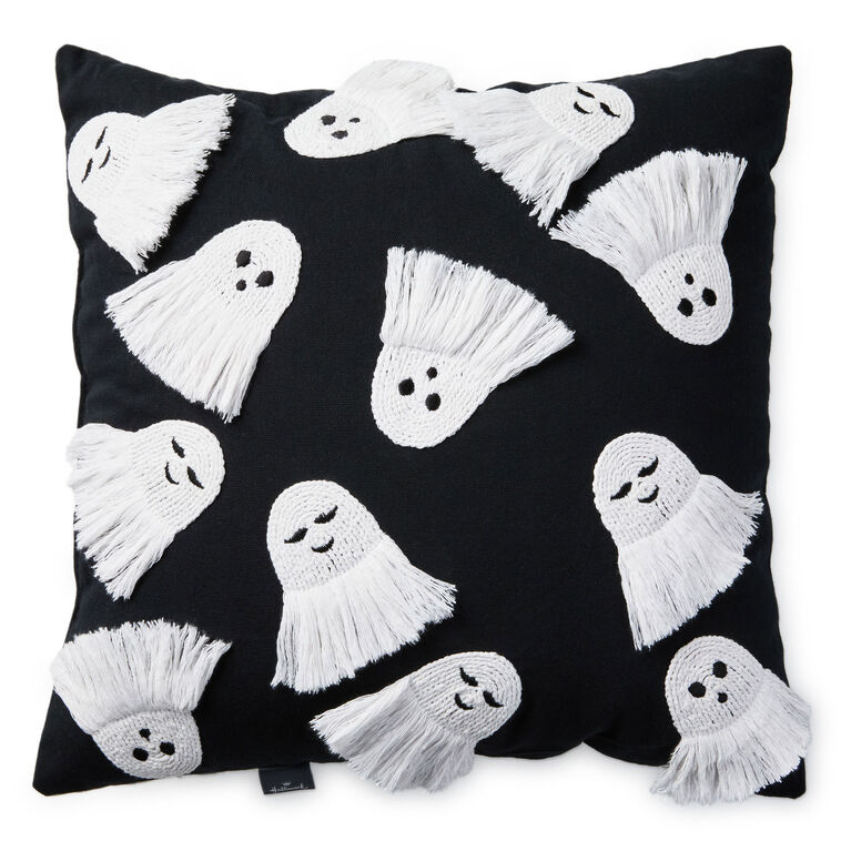 Fringe Ghosts Halloween Pillow, 16x16 - Raymond's Hallmark