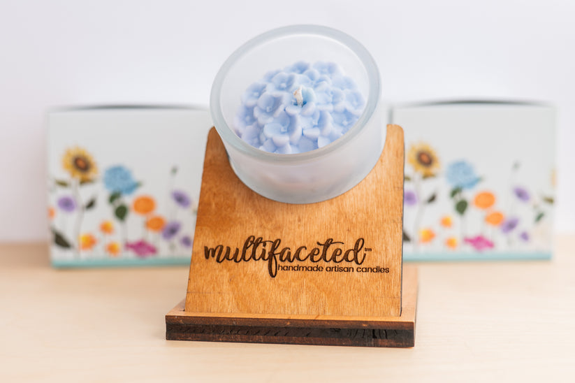 Hydrangea Flower Top Candle  8oz
