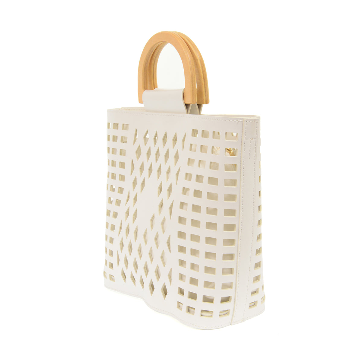 White Madison Cut Out Tote - Raymond's Hallmark