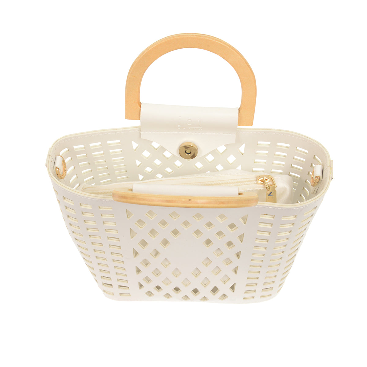 White Madison Cut Out Tote - Raymond's Hallmark