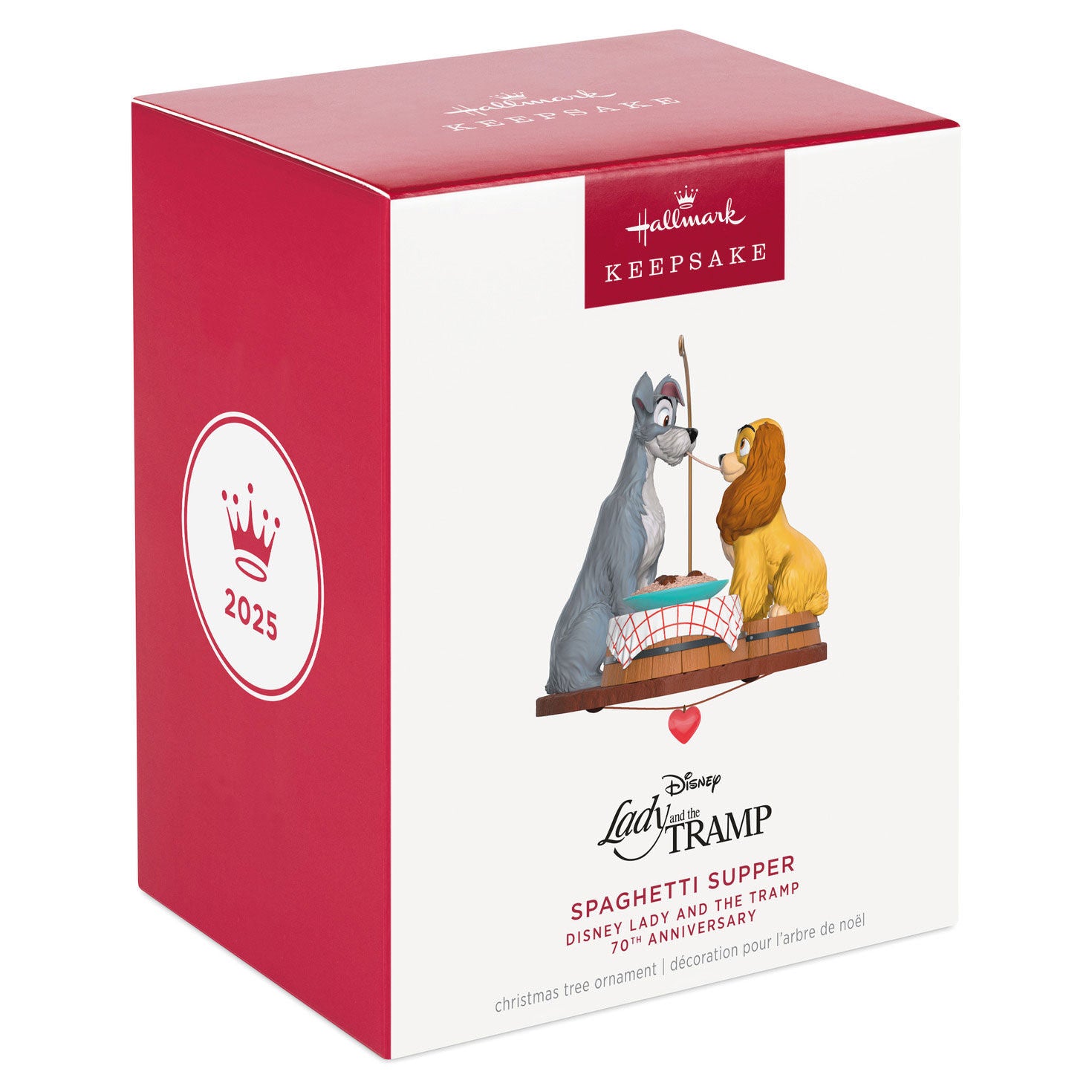Disney Lady and the Tramp 70th Anniversary Spaghetti Supper Ornament - Raymond's Hallmark