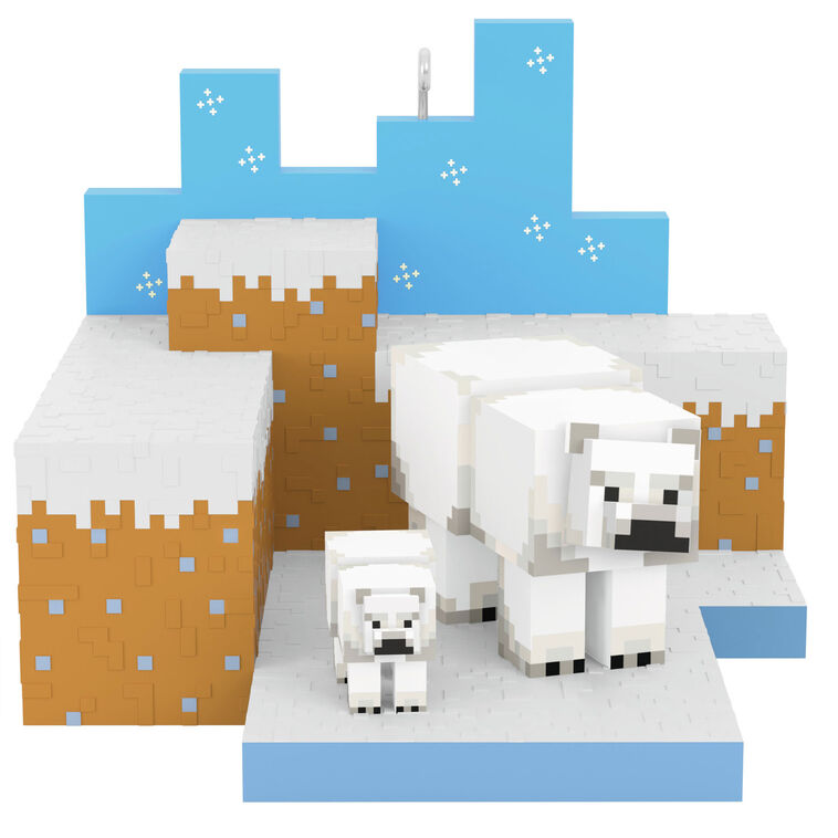 Minecraft Polar Bears in Snowy Tundra Ornament - Raymond's Hallmark