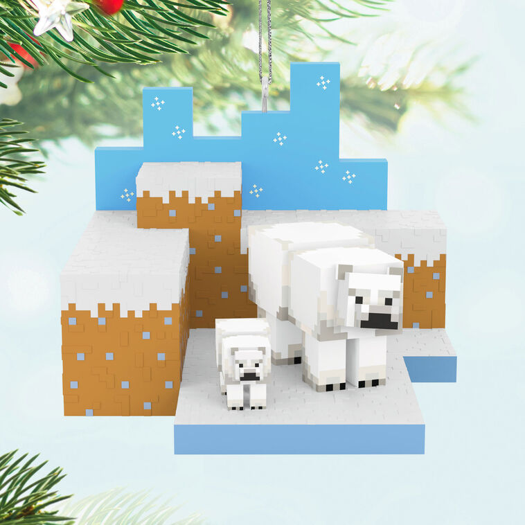 Minecraft Polar Bears in Snowy Tundra Ornament - Raymond's Hallmark