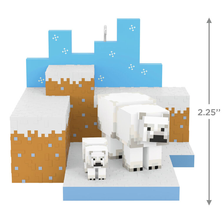 Minecraft Polar Bears in Snowy Tundra Ornament - Raymond's Hallmark