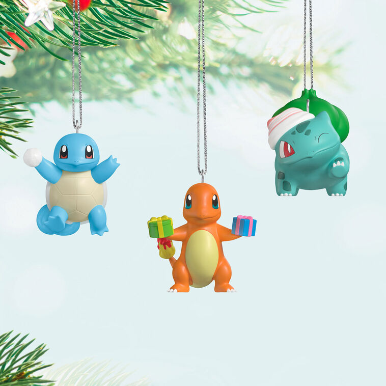 Squirtle, Charmander, Bulbasaur