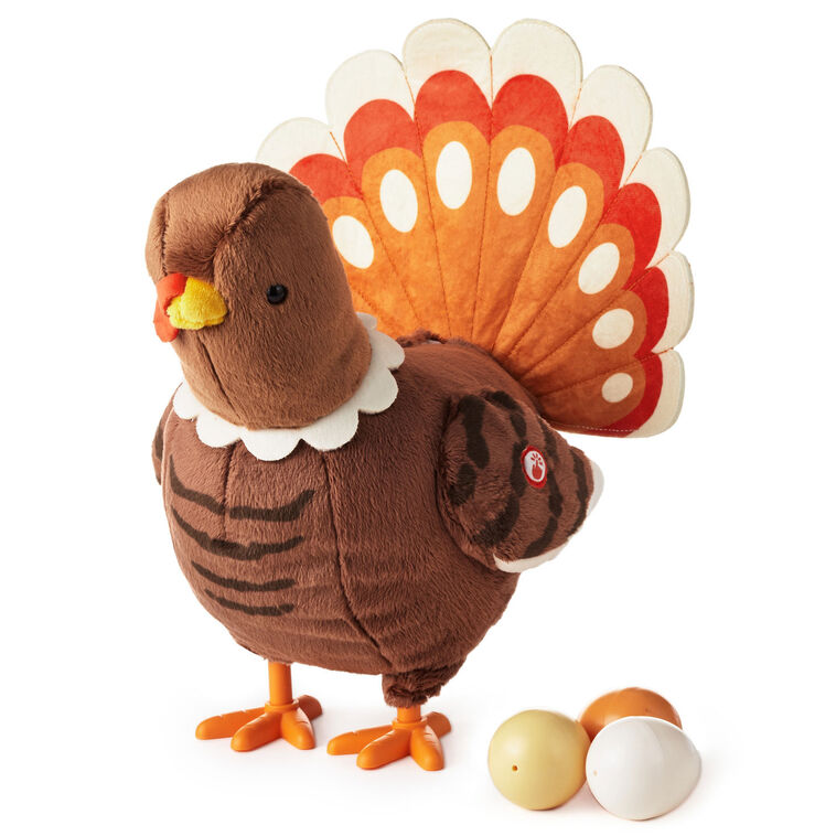 Gobblin' Egg-Laying Turkey Plush With Sound and Motion, 12" - Raymond's Hallmark
