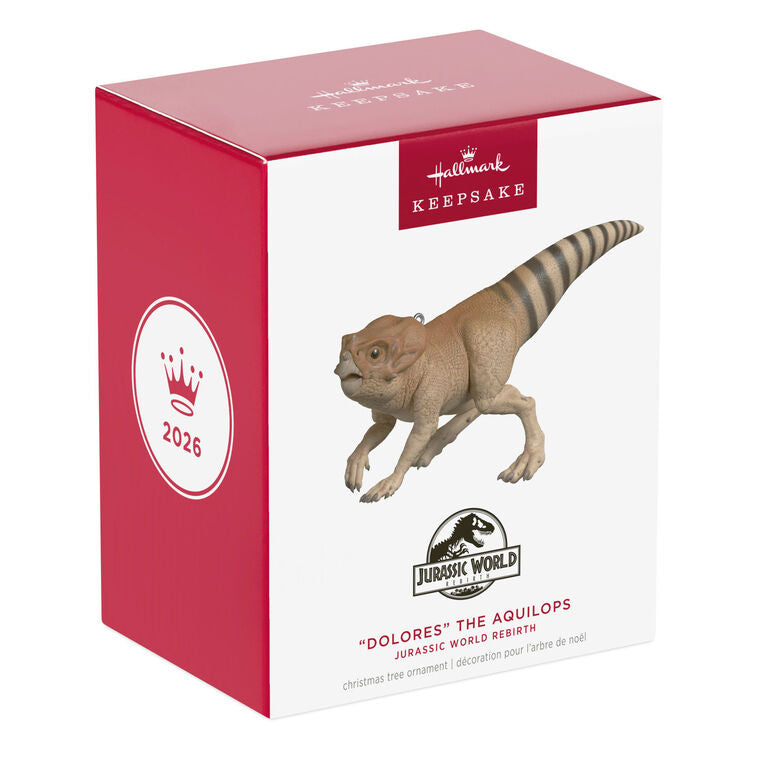 Jurassic World Rebirth "Dolores" the Aquilops Ornament