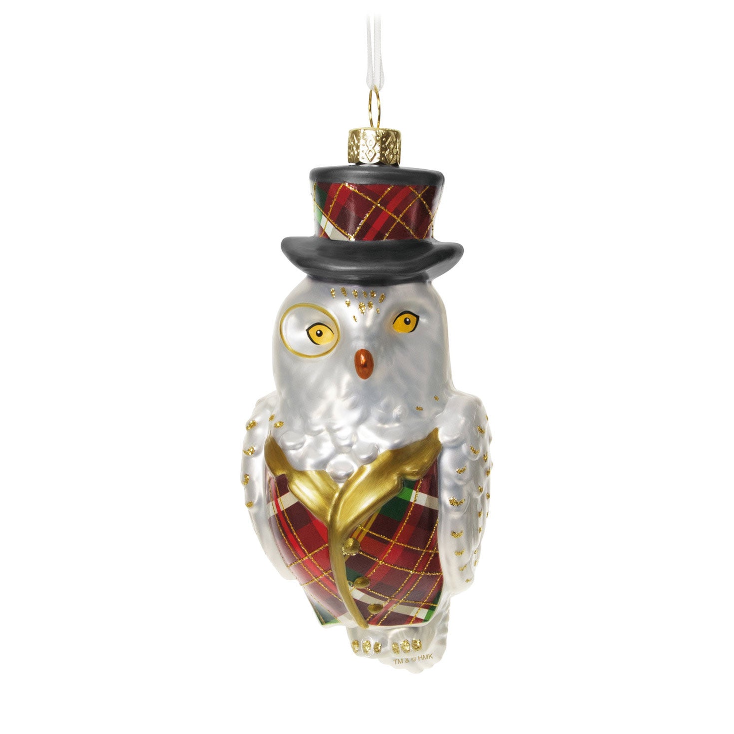 Dapper Owl Special Edition Glass Ornament - Raymond's Hallmark