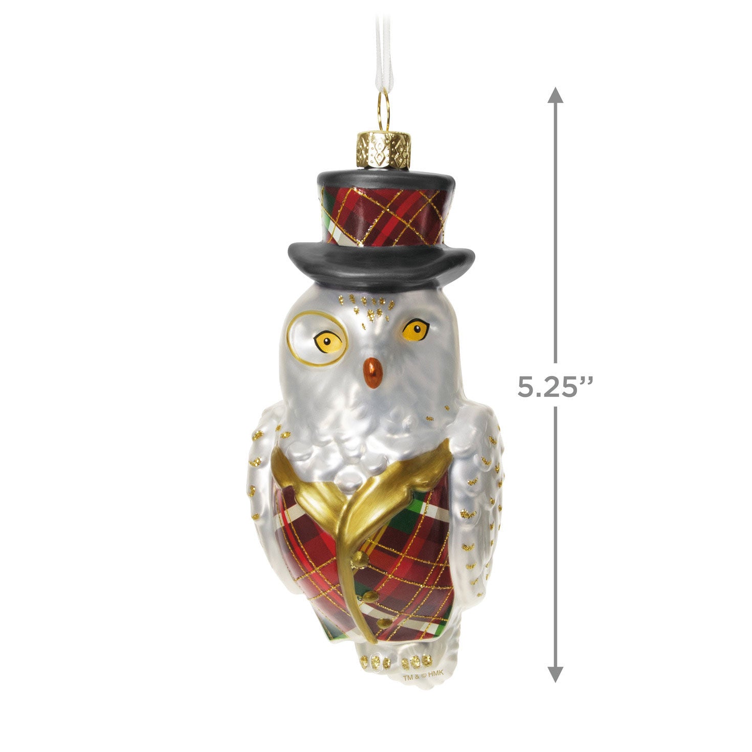Dapper Owl Special Edition Glass Ornament - Raymond's Hallmark