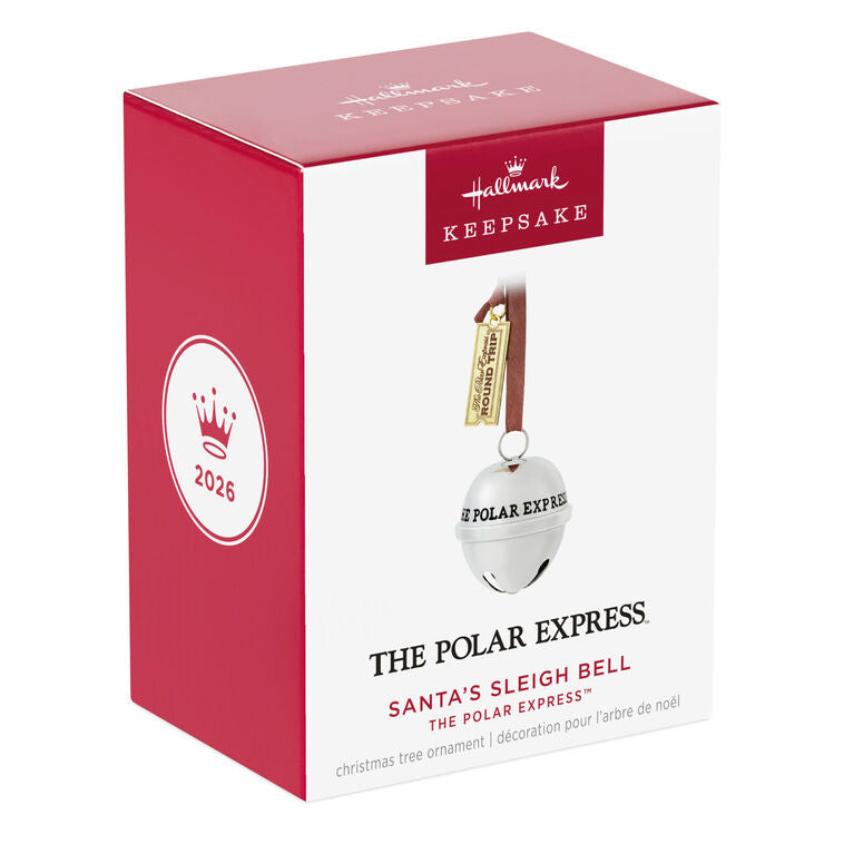 The Polar Express™ Santa's Sleigh Bell 2026 Metal Ornament