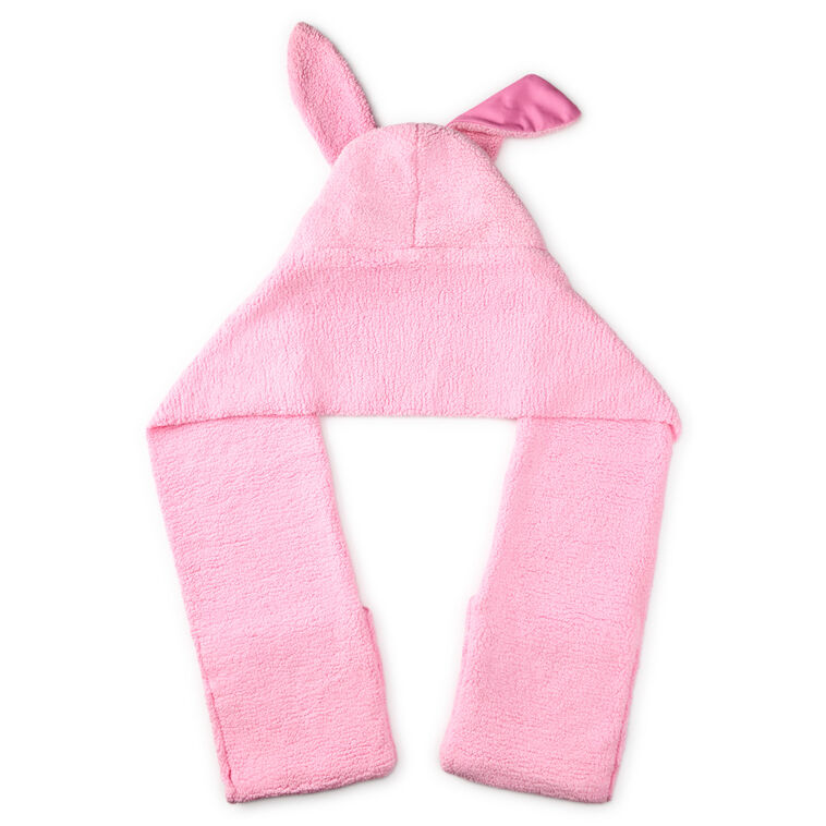 A Christmas Story Ralphie's Pink Bunny Suit Hooded Scarf With Pockets