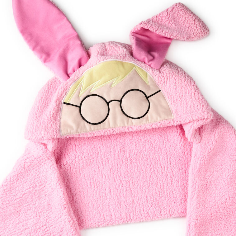 A Christmas Story Ralphie's Pink Bunny Suit Hooded Scarf With Pockets