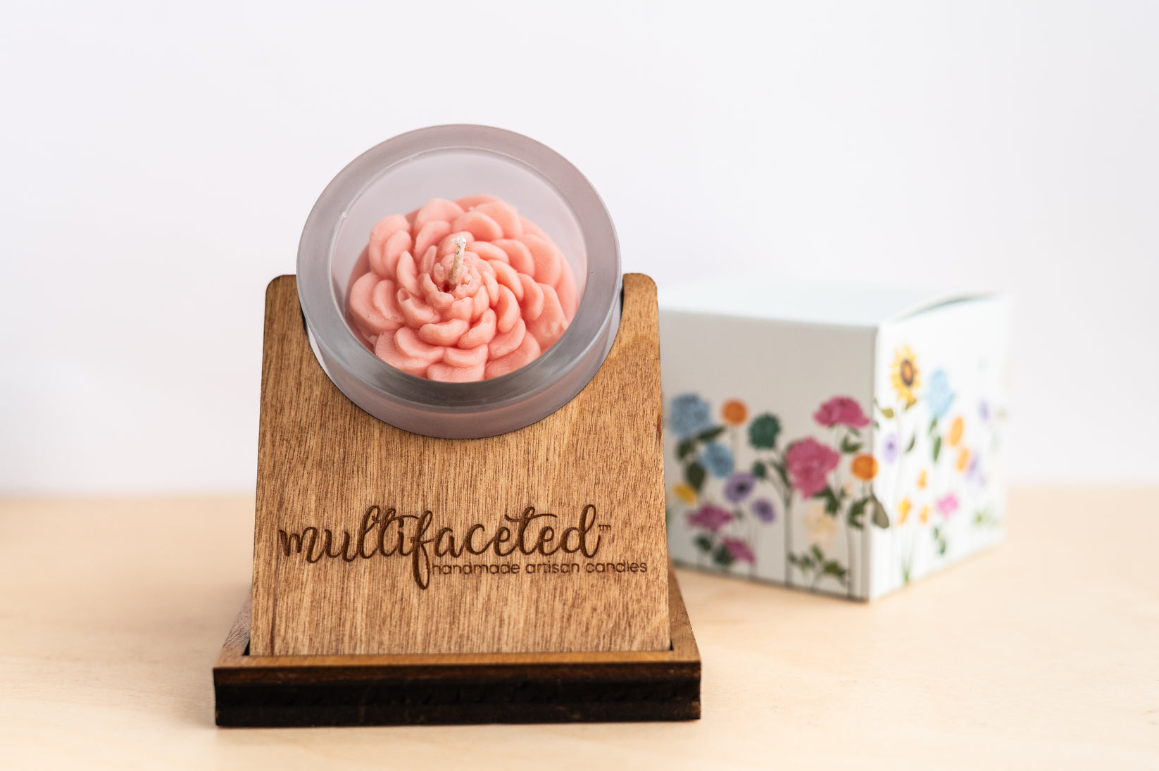 Ranunculus  Flower Top Candle 2.5 oz