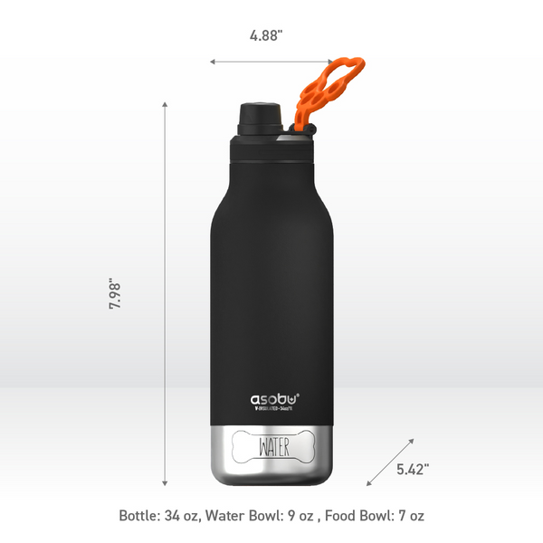 3-in-1 Ceramic Lined Bottle For You And Your Dog