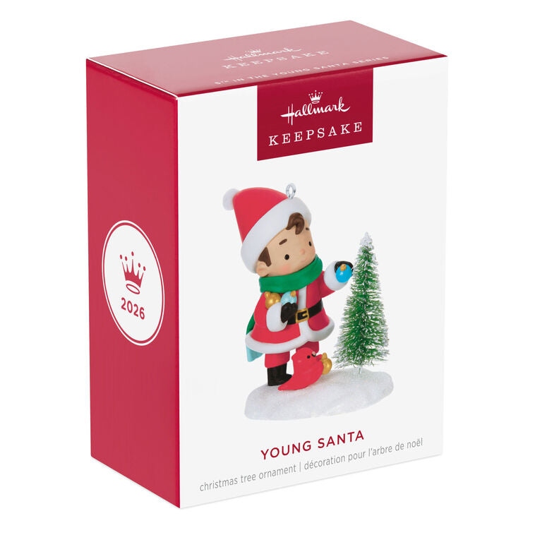 Young Santa Ornament