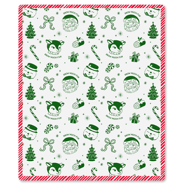 Snow Much Fun Throw Blanket, 50x60