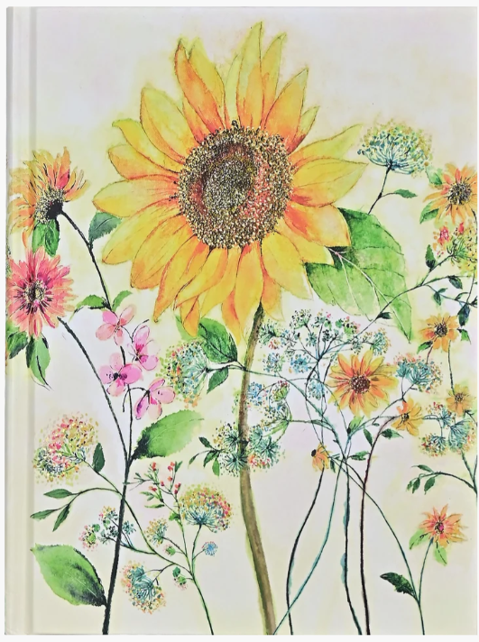 Watercolor Sunflower Journal