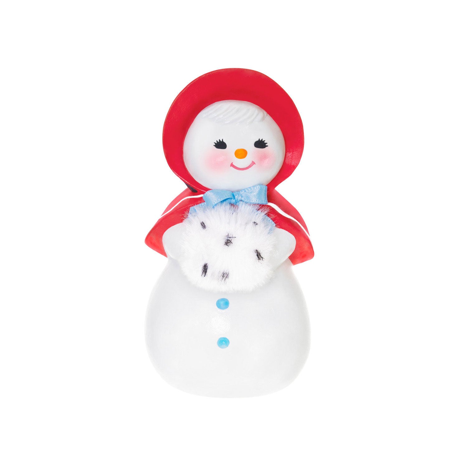 Sweet Snow Girl Porcelain Limited Ornament