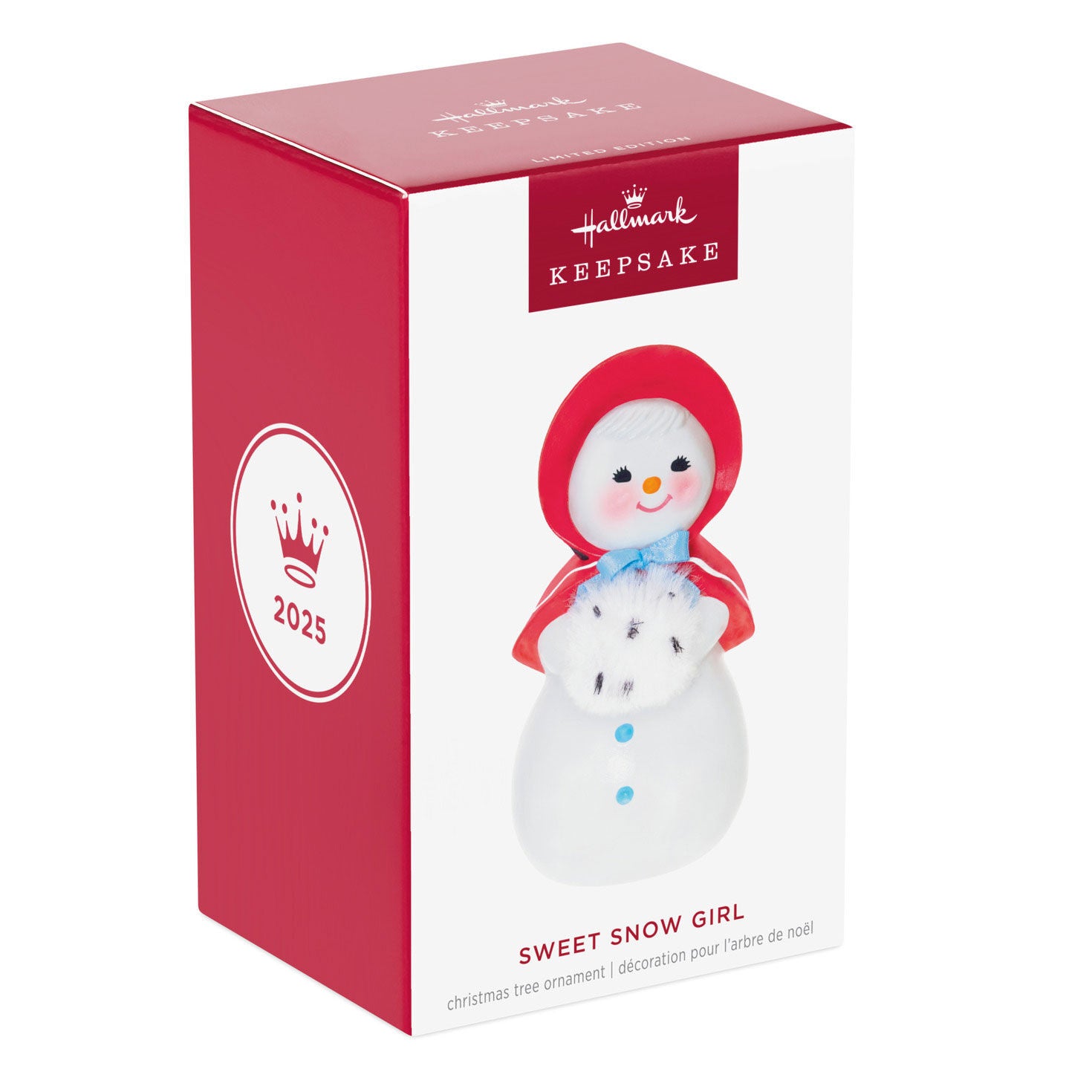 Sweet Snow Girl Porcelain Limited Ornament