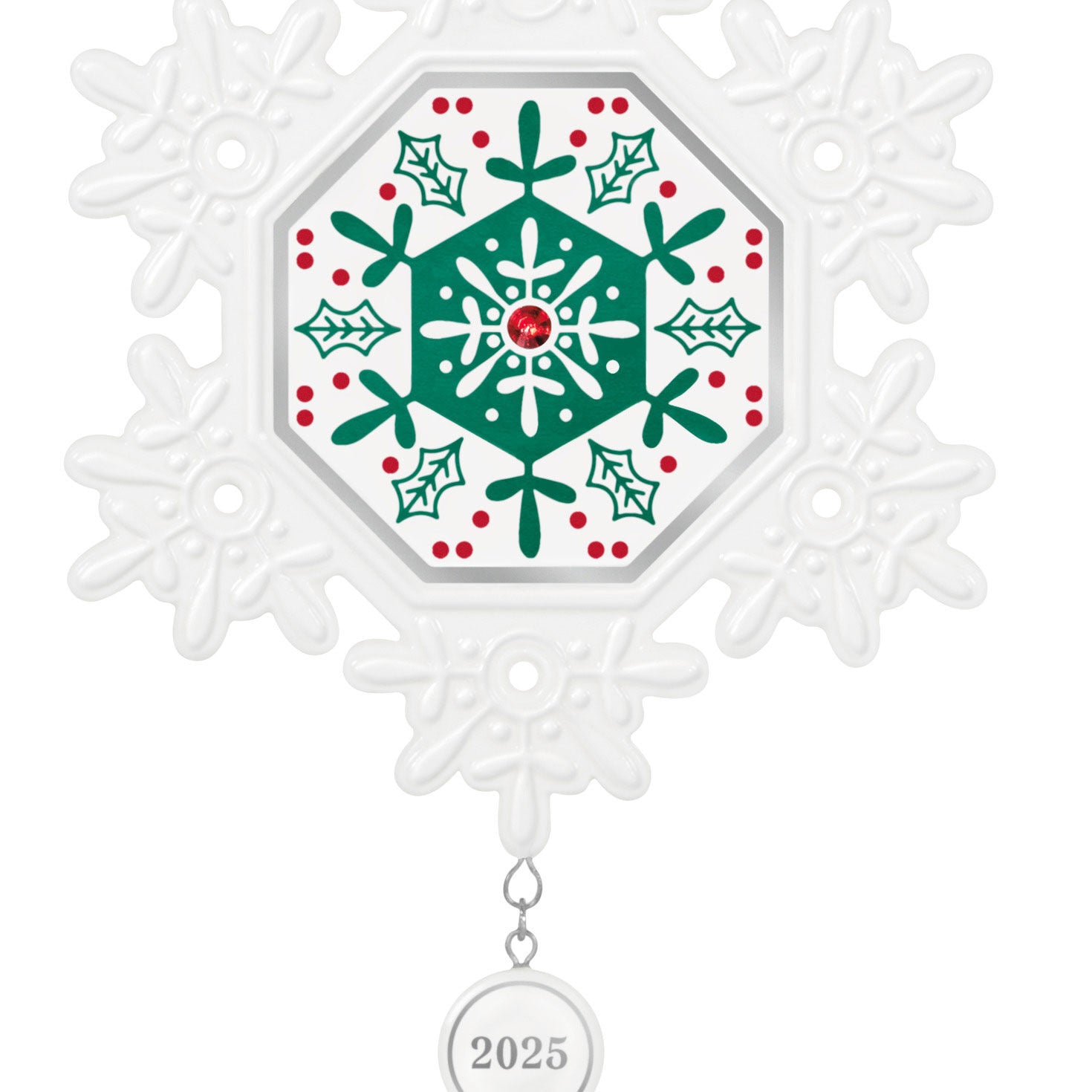 Snowflake 2025 Porcelain Ornament - Raymond's Hallmark