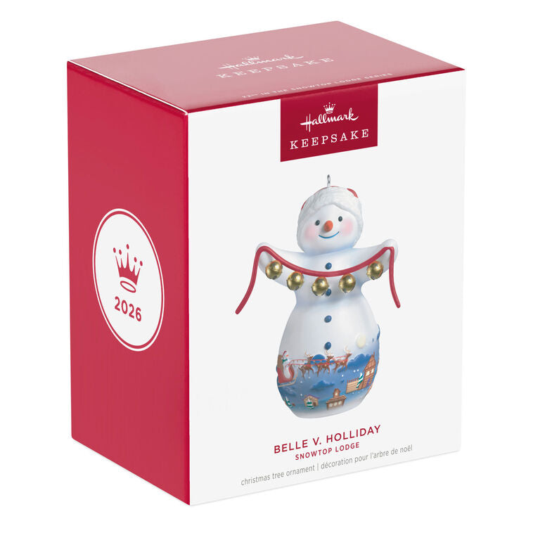 Snowtop Lodge Belle V. Holliday Porcelain Ornament