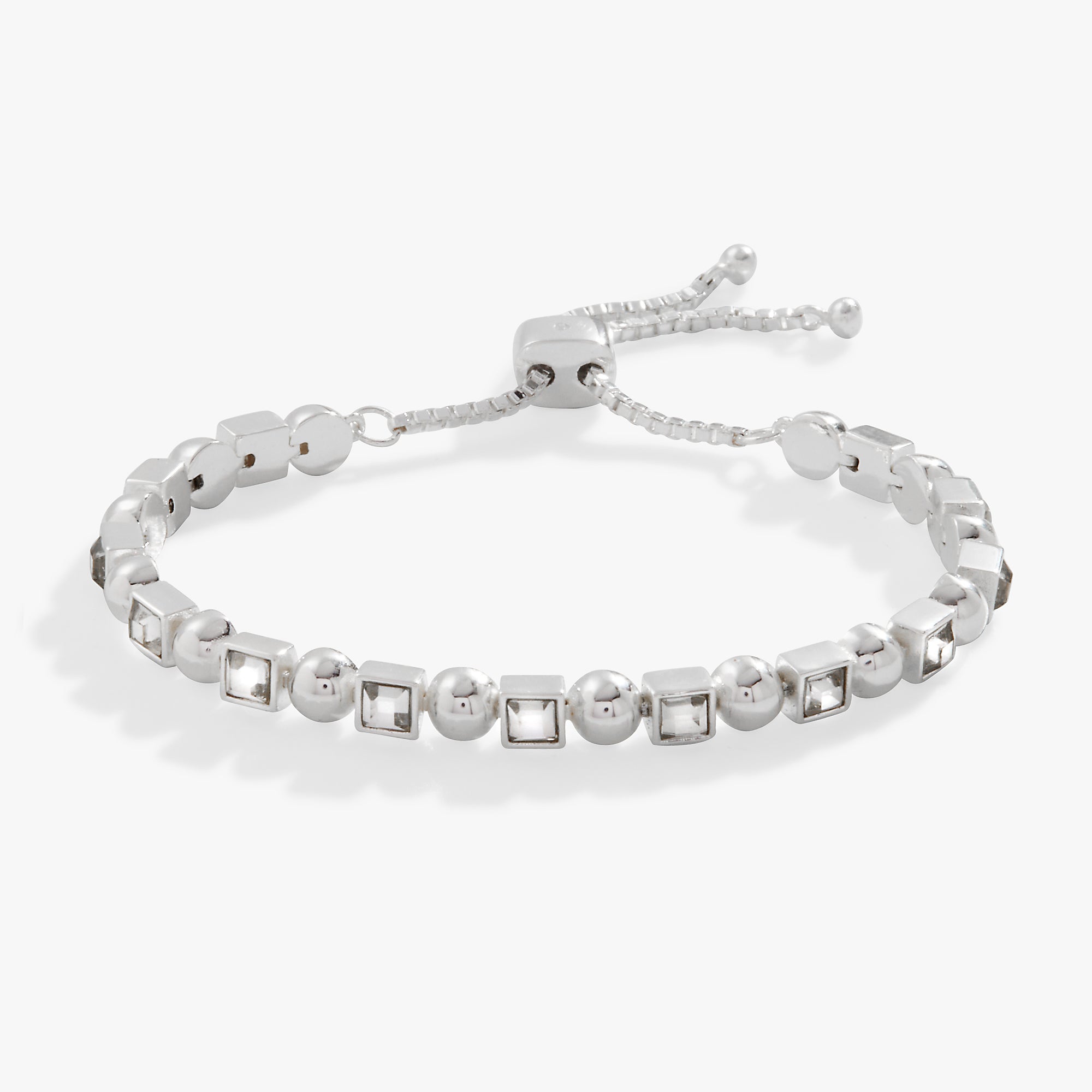 Square Crystal Bolo Tennis Bracelet - Raymond's Hallmark