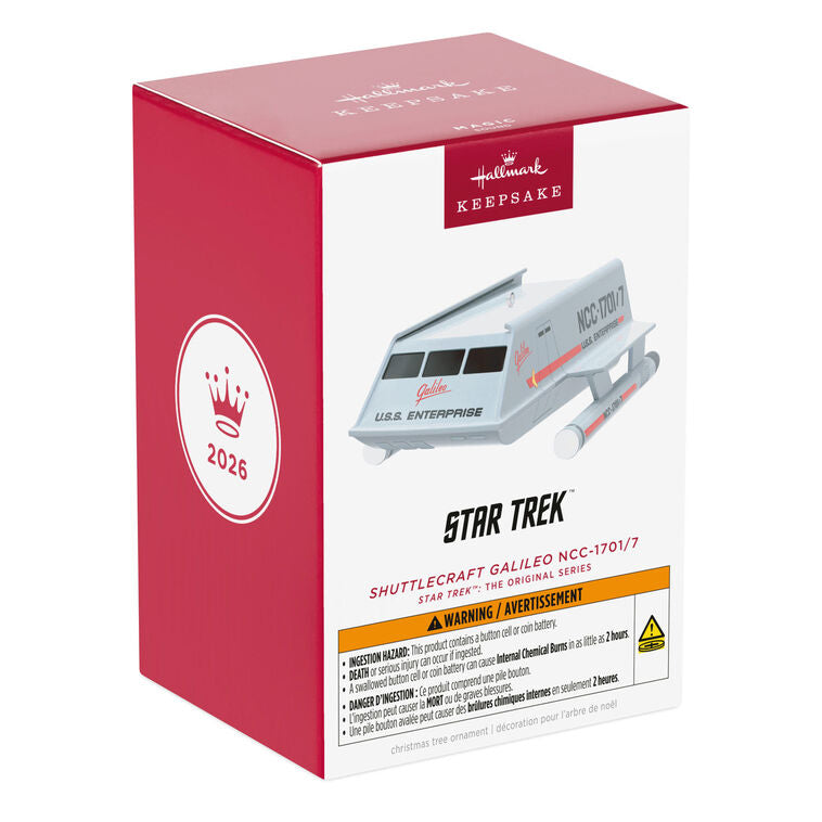 Star Trek™: The Original Series Shuttlecraft Galileo NCC-1701/7 Ornament With Sound