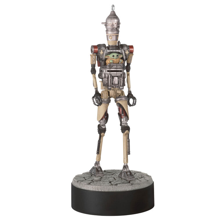 Star Wars: The Mandalorian Grogu Operating IG-12 Ornament With Sound