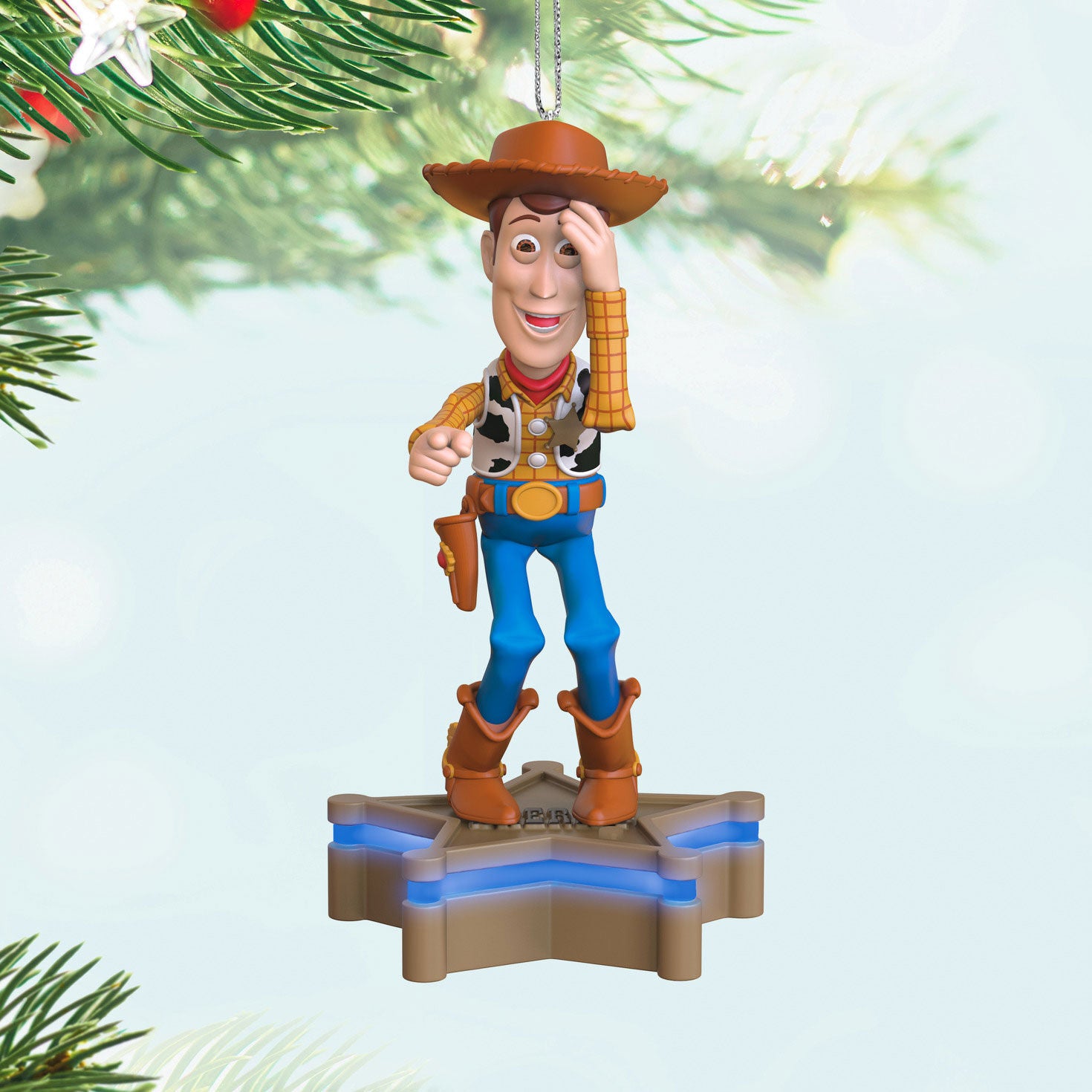 Sheriff Woody Ornament With Light and Sound - Raymond's Hallmark