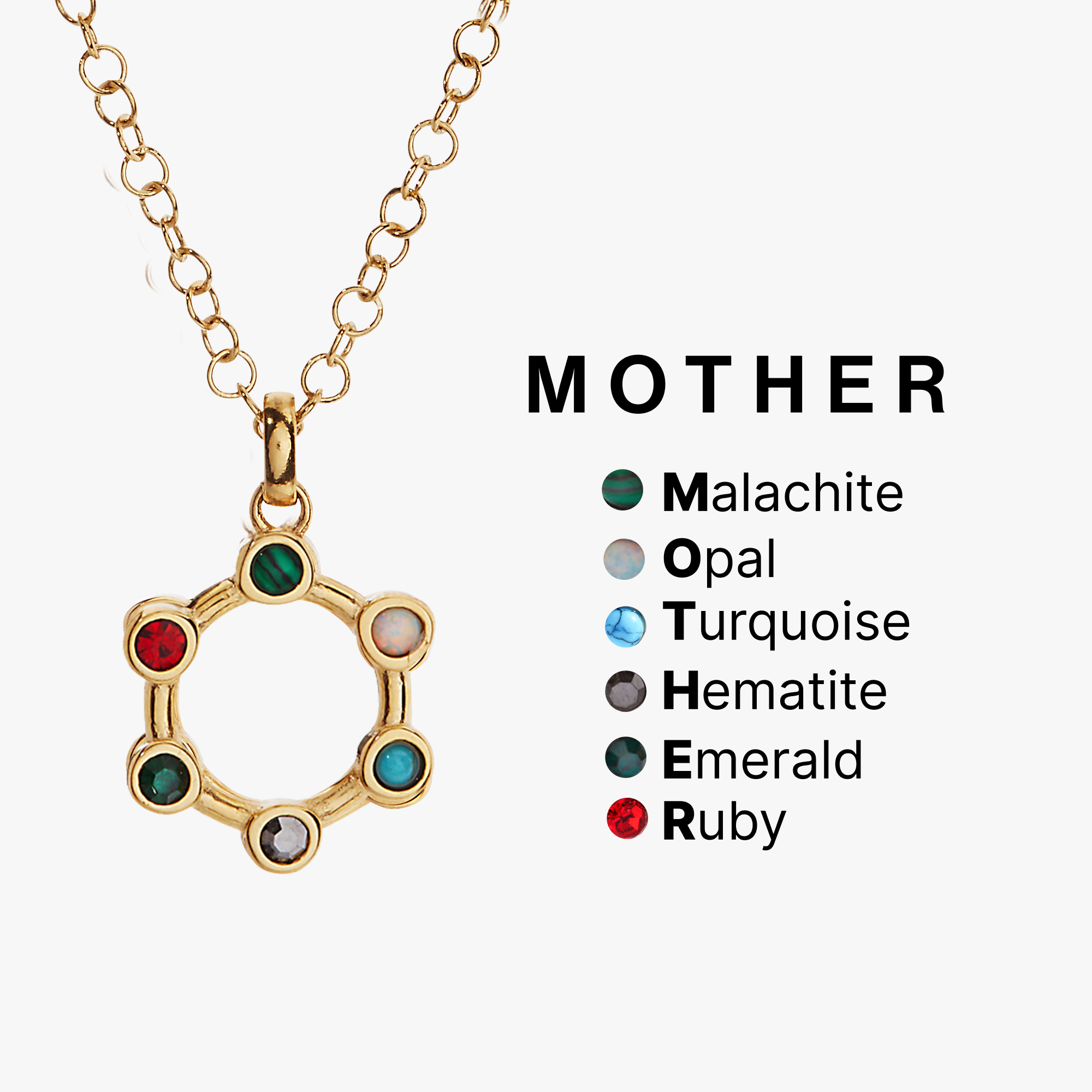 Mother Acrostic Interchangeable Necklace - Raymond's Hallmark