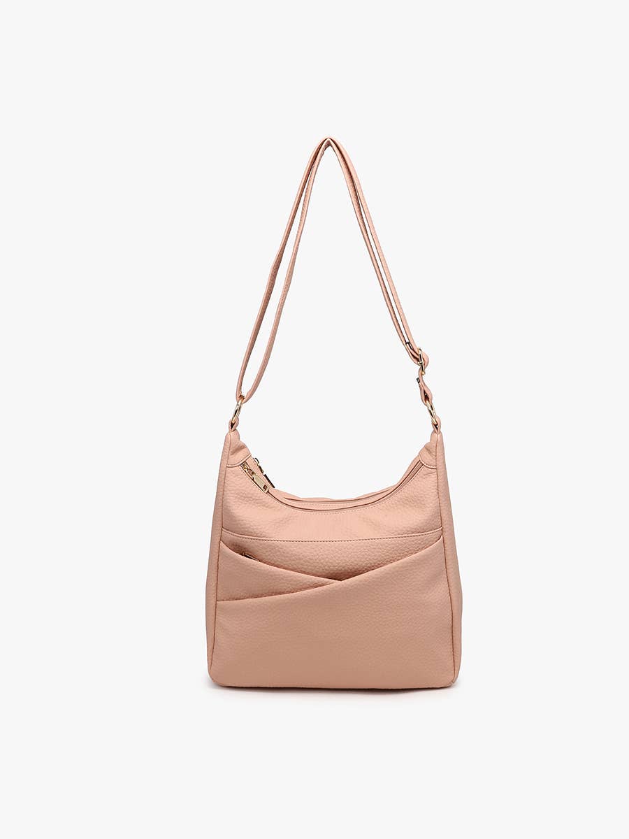 M2798 Lillian Dual Zip Compartment Crossbody w/ Front Diagonal Pockets - Raymond's Hallmark
