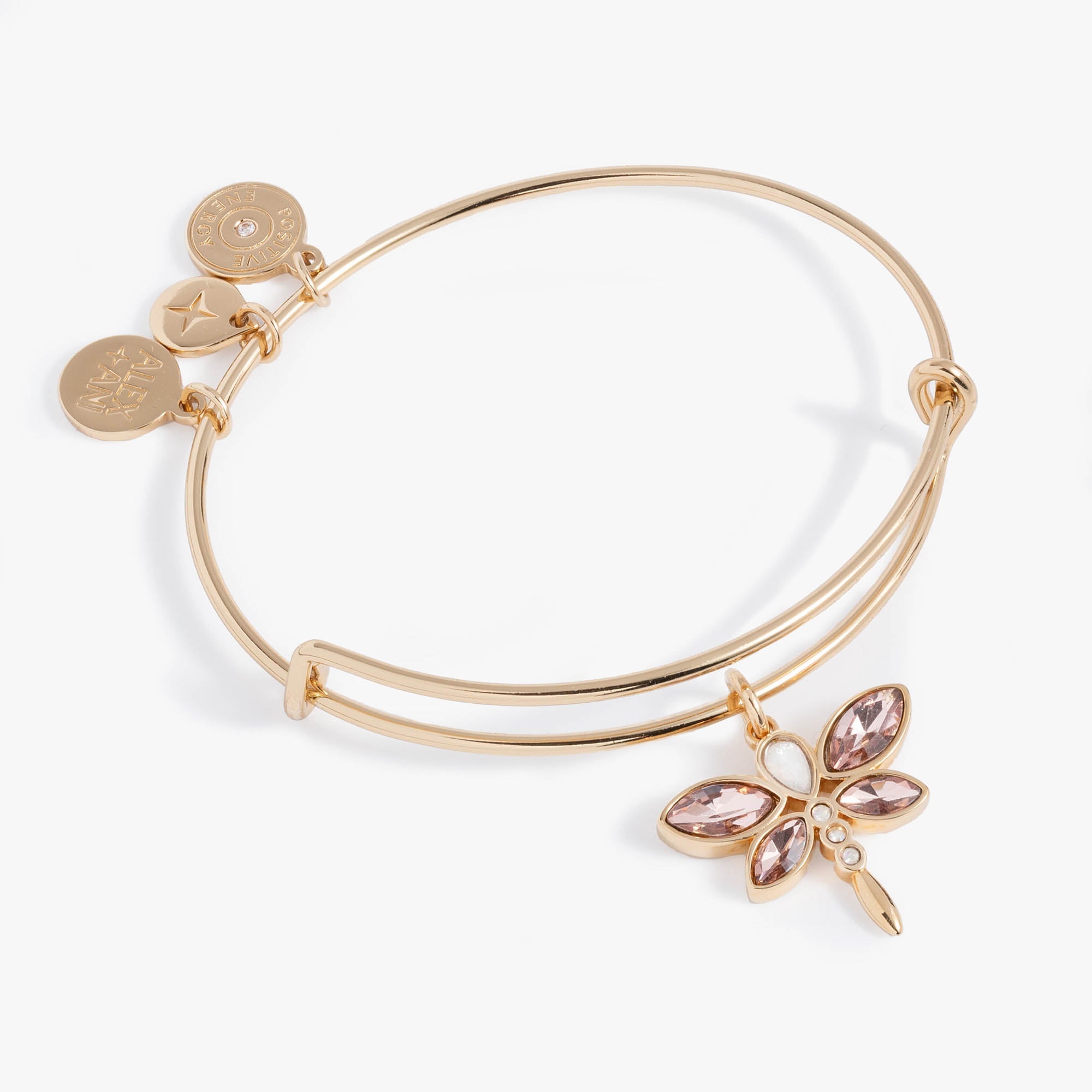 Crystal Dragonfly Bangle Gold - Raymond's Hallmark