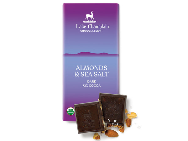 Almonds & Sea Salt 43% Cocoa Dark - Raymond's Hallmark