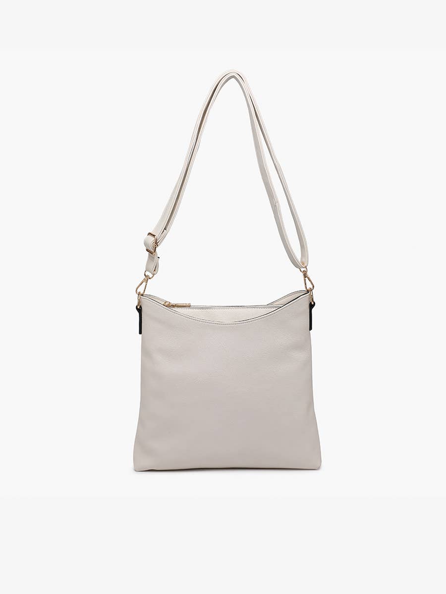 M1765 Emma 3 Compartment Crossbody w/ Snap Closure - Raymond's Hallmark