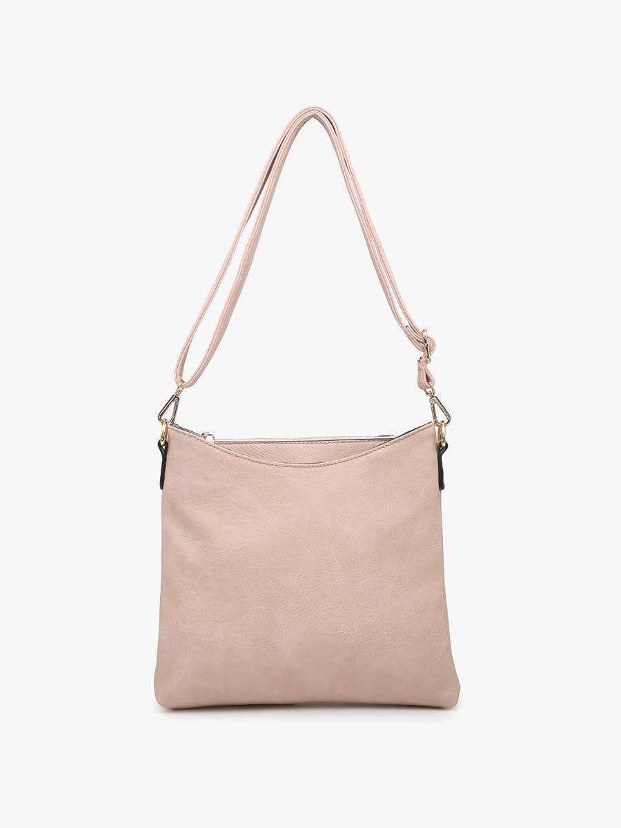 M1765 Emma 3 Compartment Crossbody w/ Snap Closure - Raymond's Hallmark