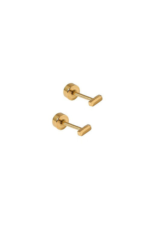 Screwback Stud Earrings-Micro Bar - Raymond's Hallmark