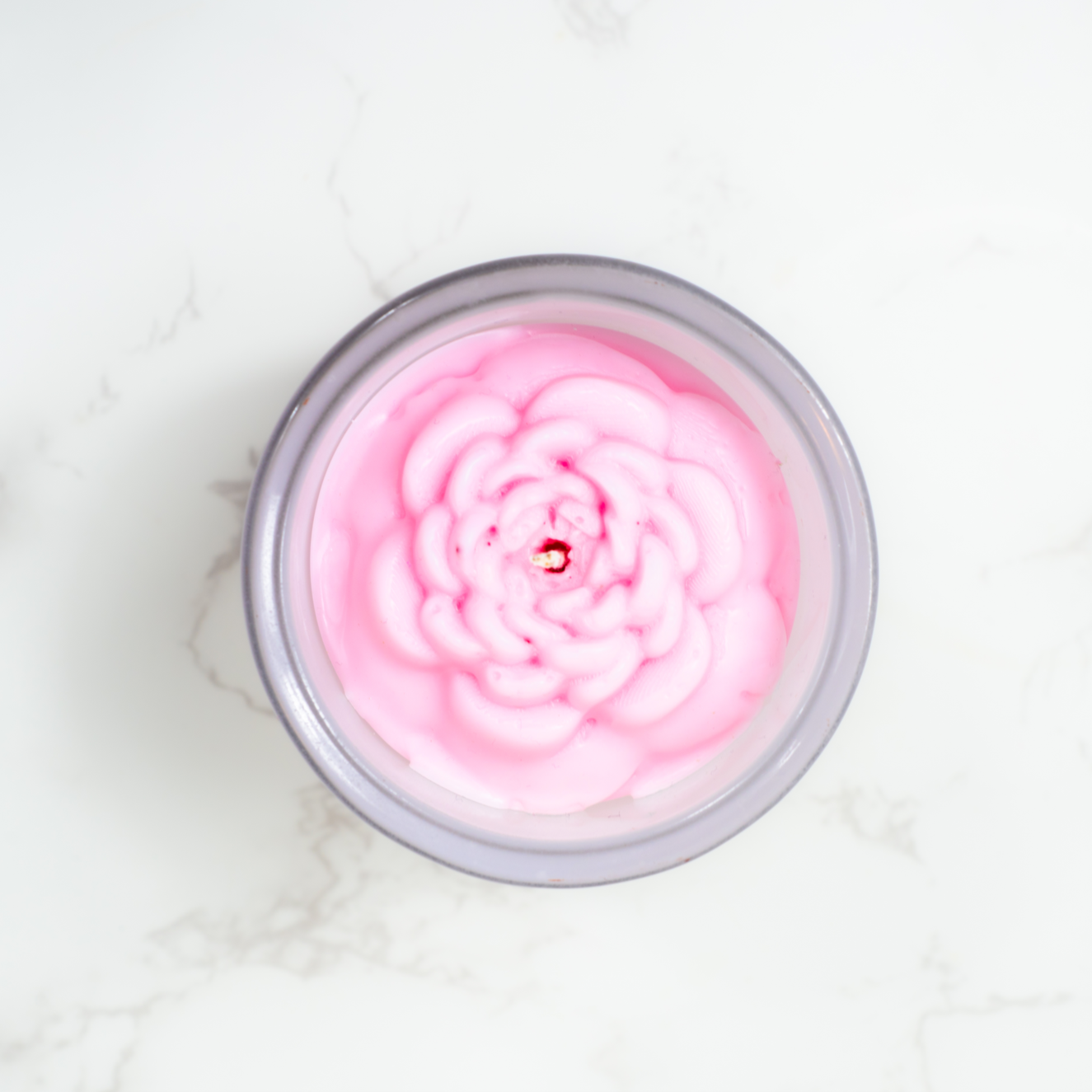 Peony Flower Top Candle 8 oz