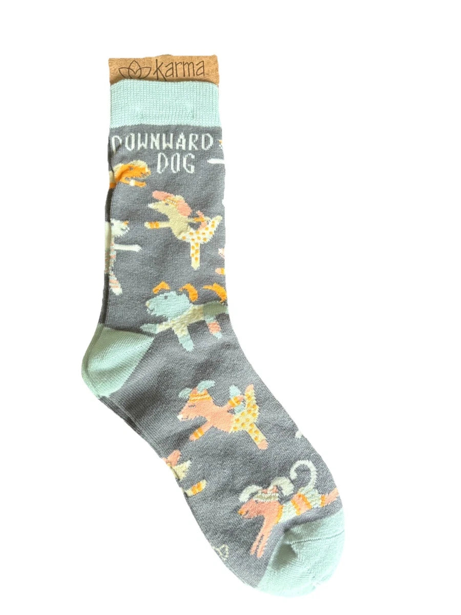 Karma Socks Downward Dog - Raymond's Hallmark
