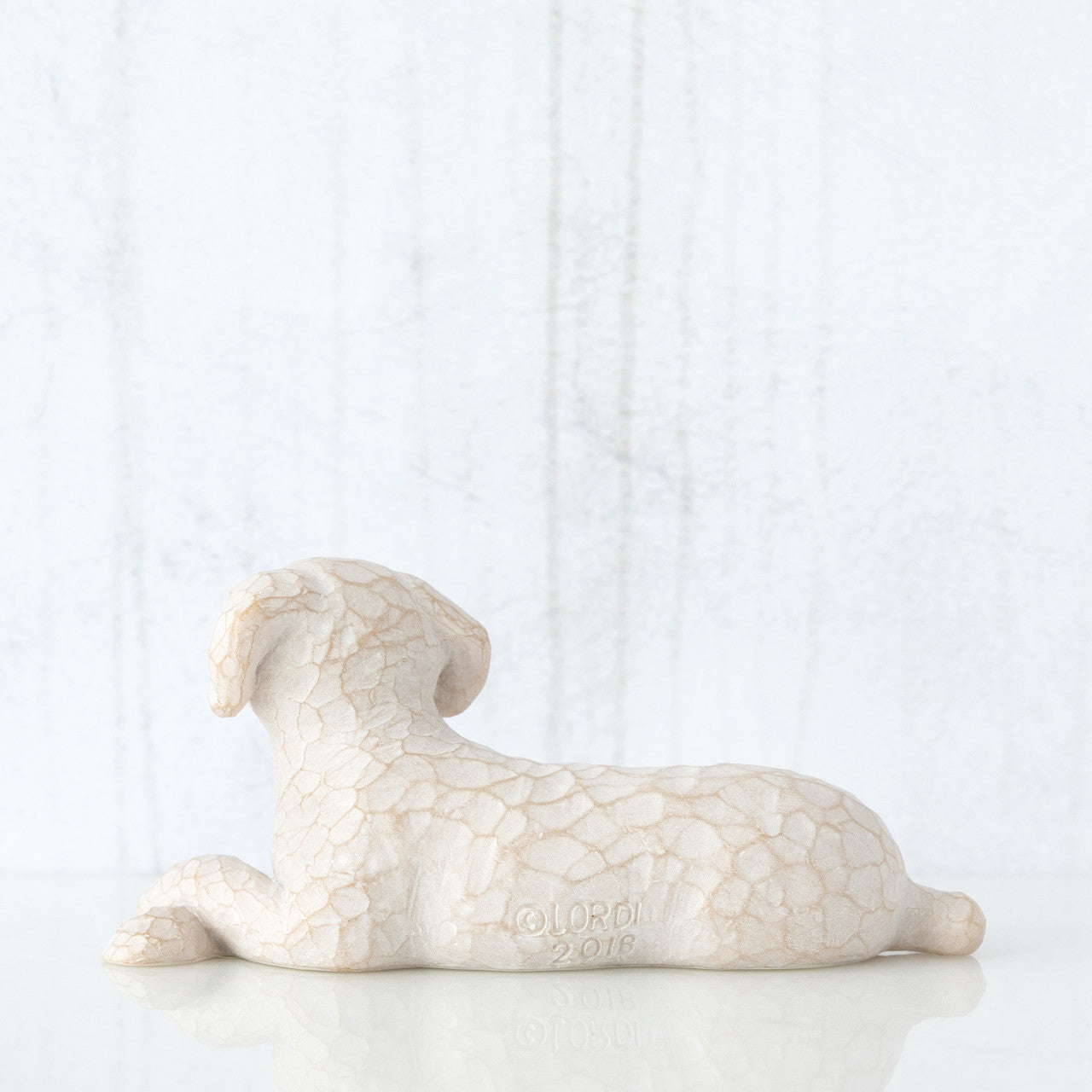 Love My Dog Lying Sculpted Figure
