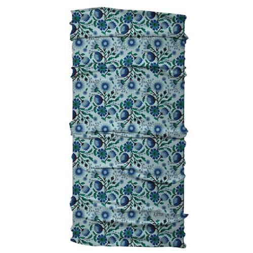 Wide Buff Teal Flowers Band - Raymond's Hallmark