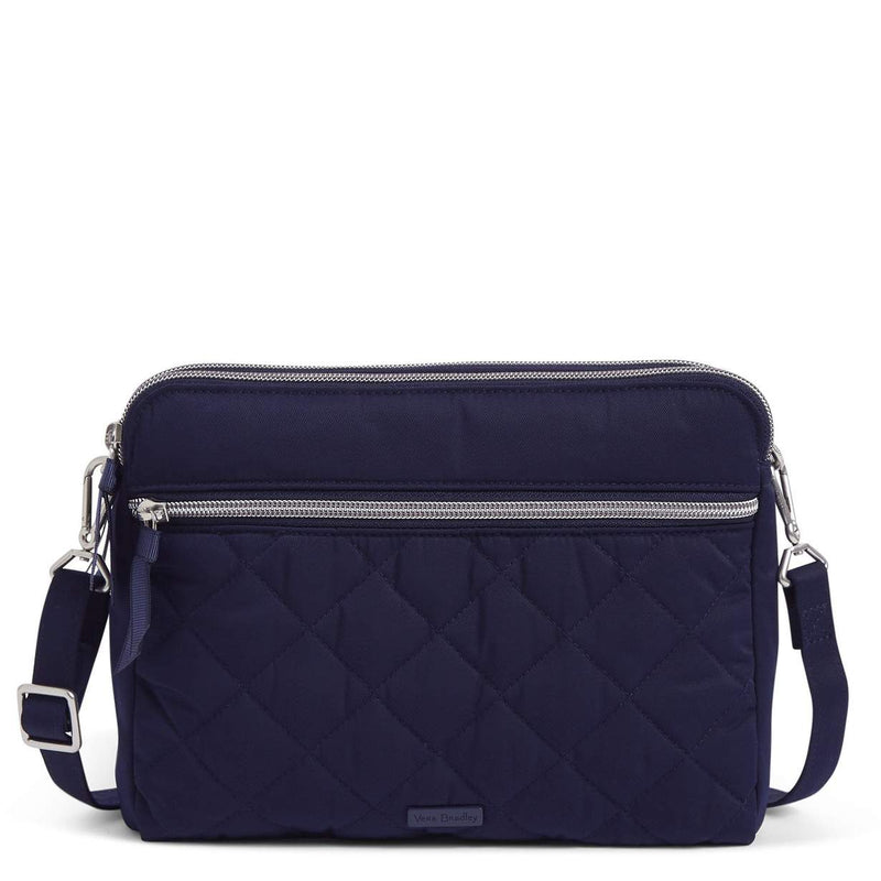 triple compartment crossbody