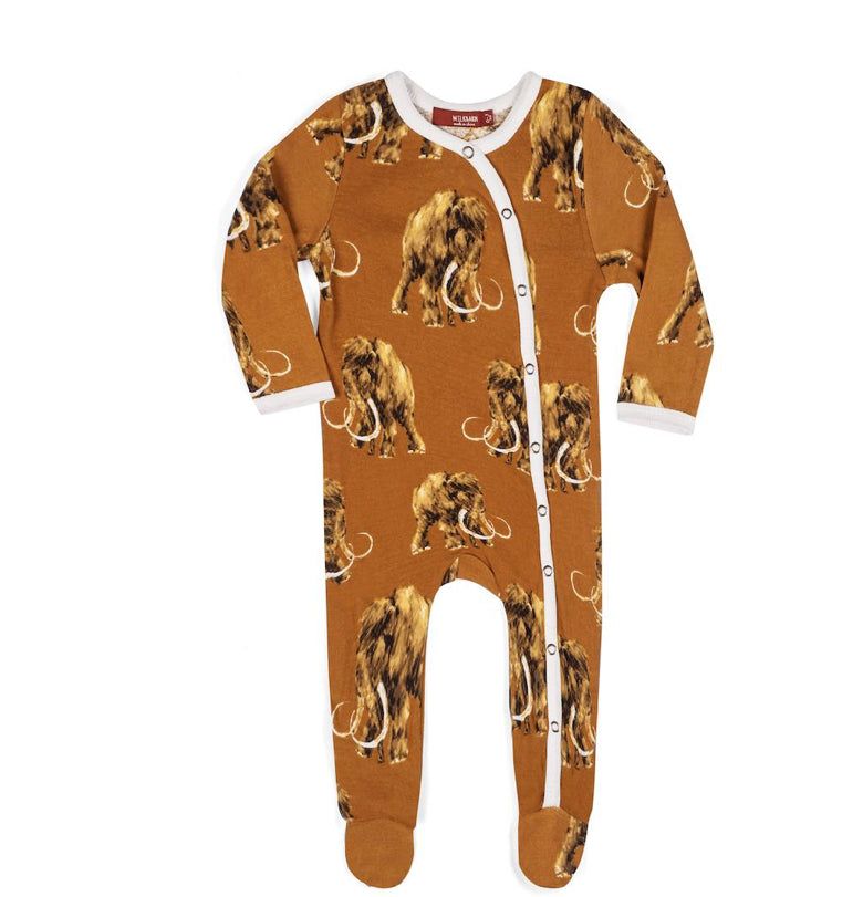 Footed Romper Woolly Mammoth - Raymond's Hallmark