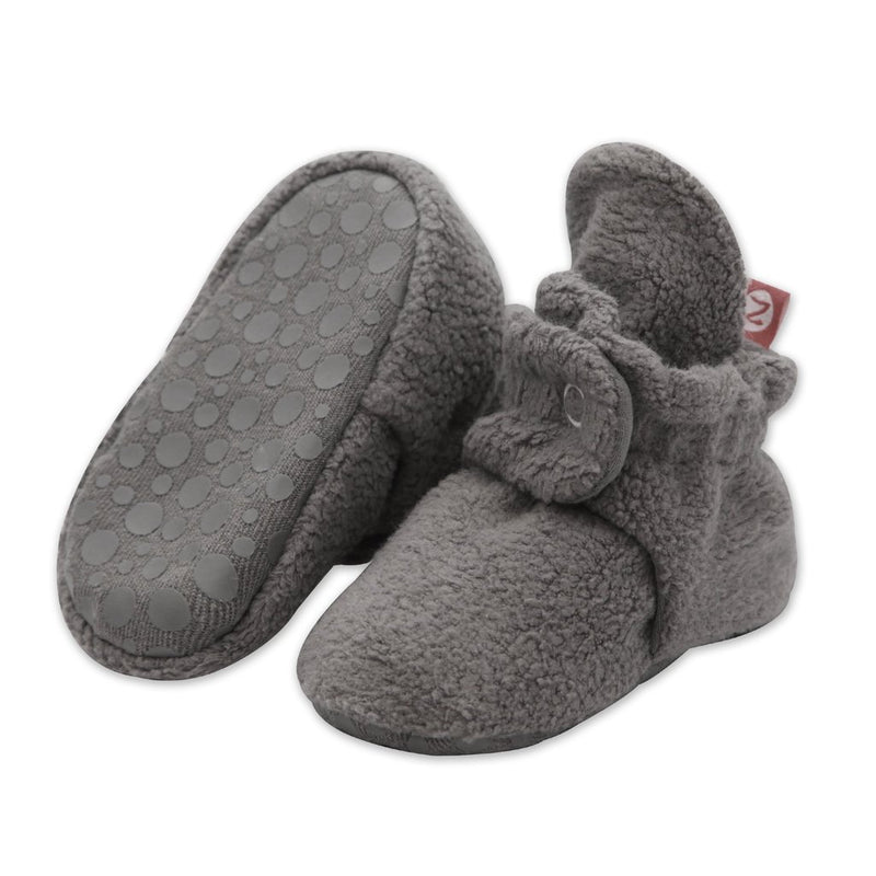 Cozie Fleece Gripper Bootie Gray - Raymond's Hallmark