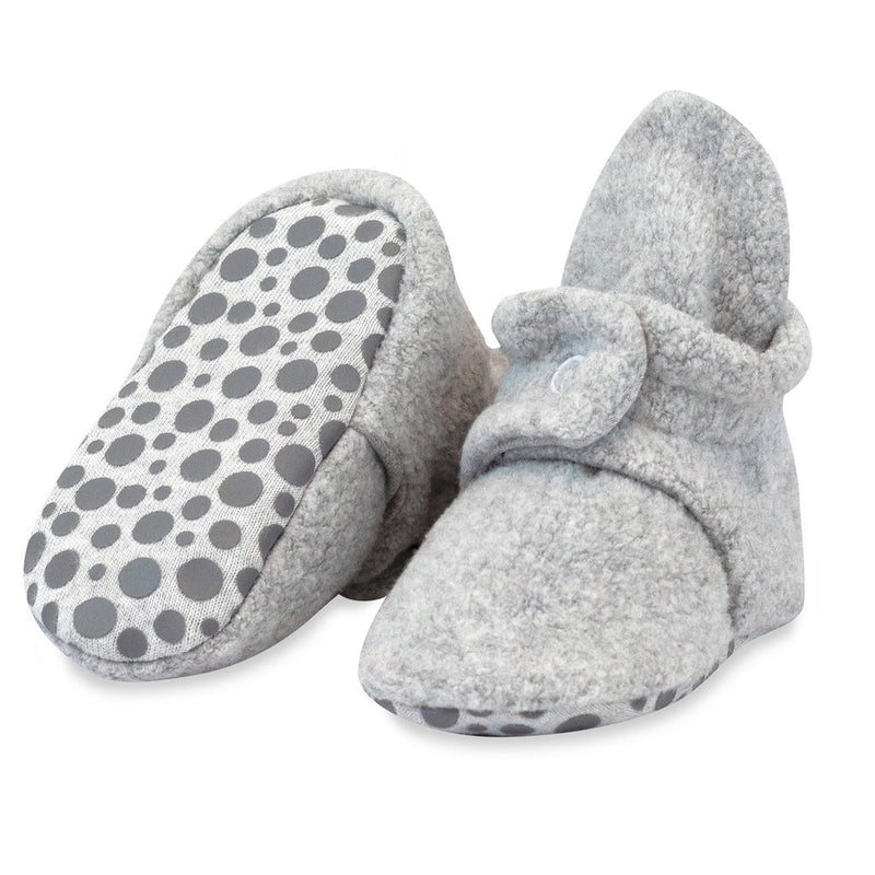 Cozie Fleece Gripper Bootie Heather Gray - Raymond's Hallmark