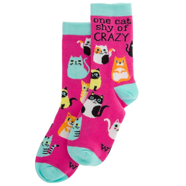 Wit  Socks Cats - Raymond's Hallmark