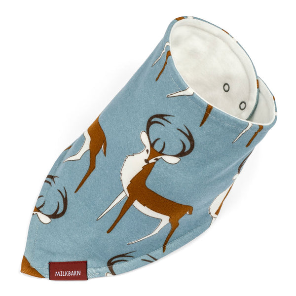 Kerchief Bib Blue Buck - Raymond's Hallmark