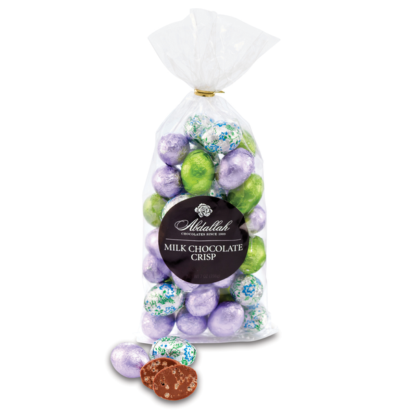 7oz Bag Foiled Chocolate Crisp Eggs - Raymond's Hallmark